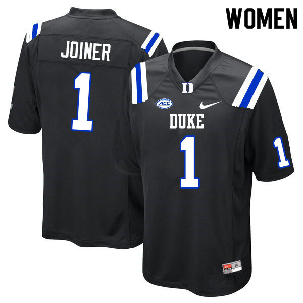 Women #1 Darius Joiner Duke Blue Devils College Football Jerseys Sale-Black - Click Image to Close